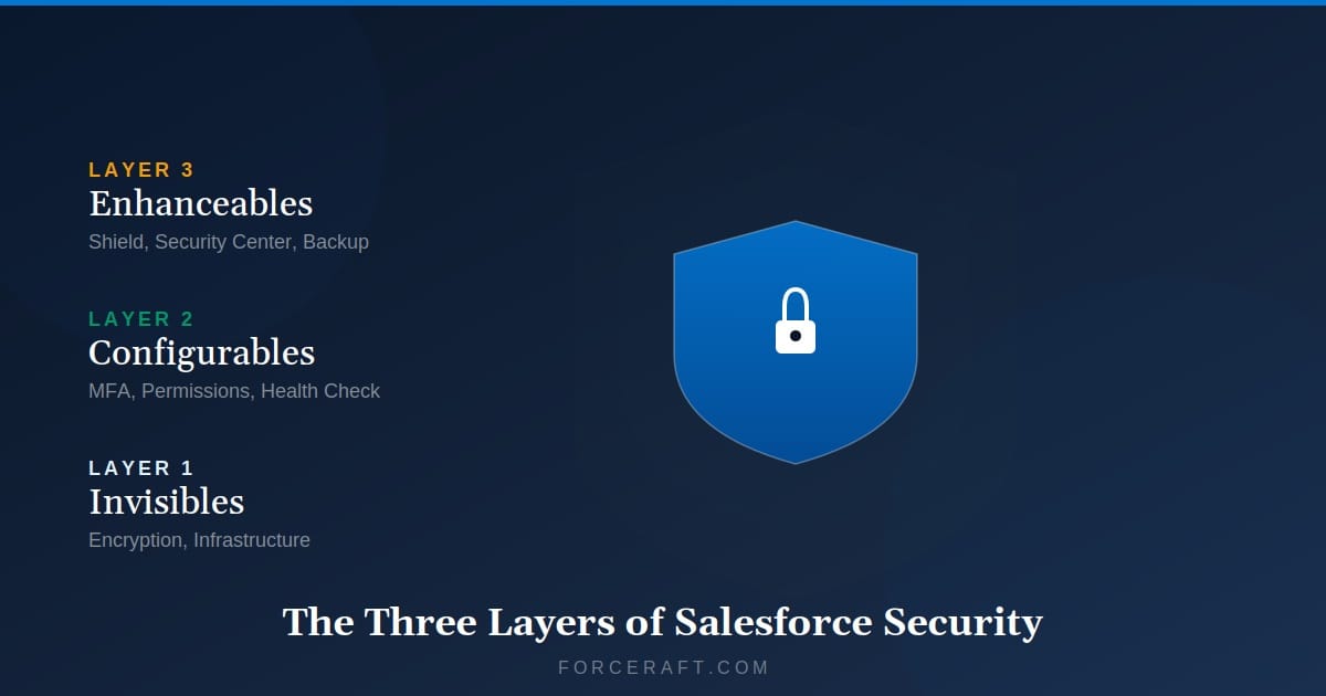 Your Salesforce Org Has Three Security Layers. Most Admins Only Touch One.