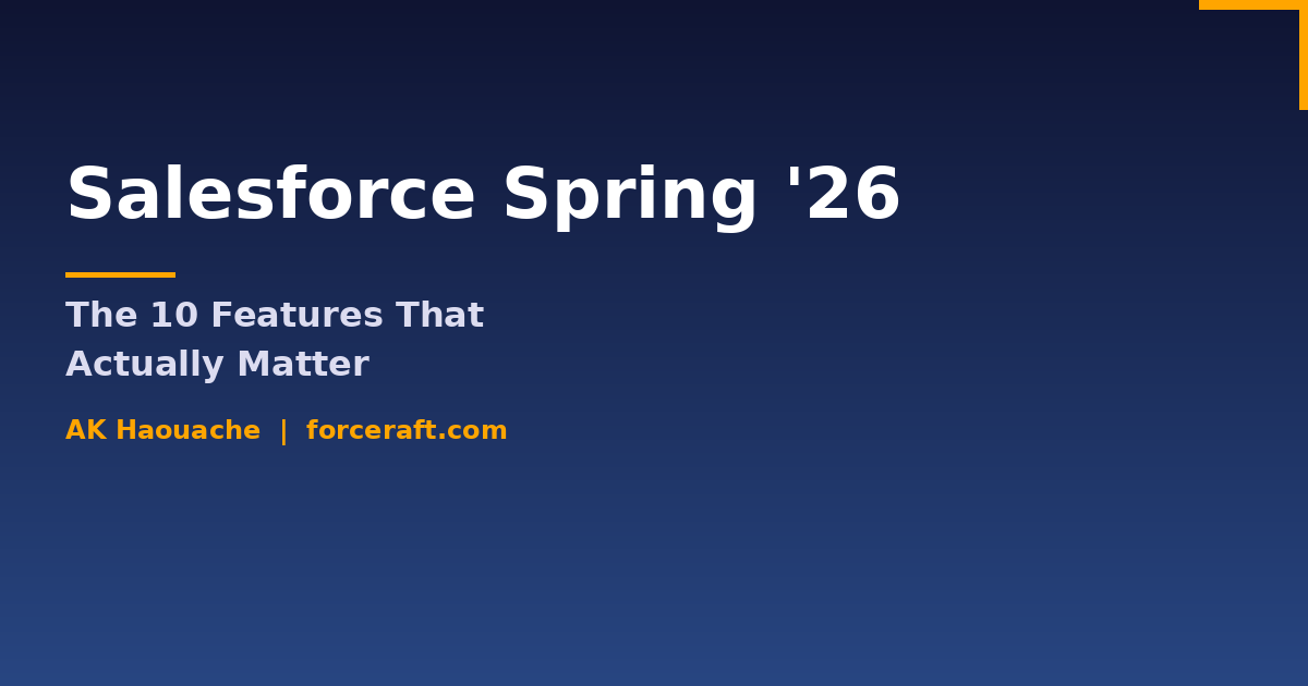 Salesforce Spring '26: The 10 Features That Actually Matter